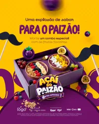 Açaí do Paizão Açaíteria Dia dos Pais Social Media PSD Editável