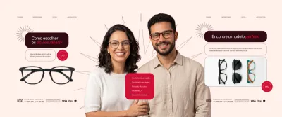 Carrossel Social Media Loja de Óculos e Ótica Figma Editável