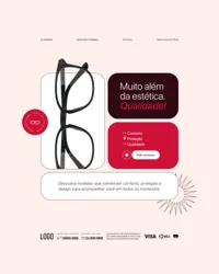 Social Media Loja de Óculos e Ótica Figma Editável