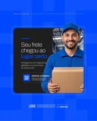 Social Media Transportadora Logística Figma Editável