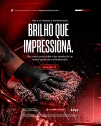 Brilho Estética Automotiva Social Media Figma Editável