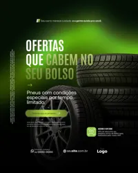 Ofertas Borracharia Social Media Figma Editável