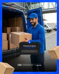 Social Media Transportadora Logística Figma Editável