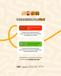 Casa de Sucos Naturais Social Media Figma Editável