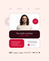Social Media Loja de Óculos e Ótica Figma Editável