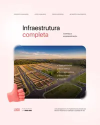 Infrastrutura Completa Social Media Loteamento Figma Editável