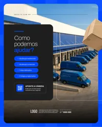 Social Media Transportadora Logística Figma Editável