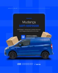 Social Media Transportadora Logística Figma Editável