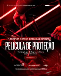Película de Proteção Estética Automotiva Social Media Figma Editável