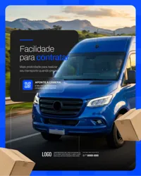 Social Media Transportadora Logística Figma Editável