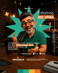 Estamos Ao Vivo Campanha Eleitoral Política Eleição Social Media Figma Editável