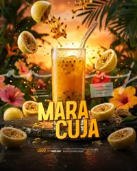 Maracujá Casa de Sucos Naturais Social Media Figma Editável