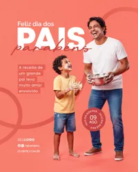Dia Dos Pais Social Media PSD Editavel