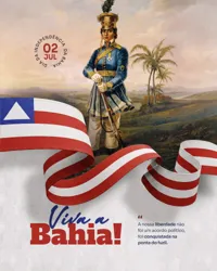 Dia da Independência da Bahia 02 de Julho Social Media PSD Editável