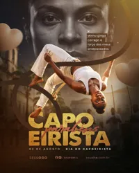 Dia do Capoeirista 03 de Agosto Social Media PSD Editável