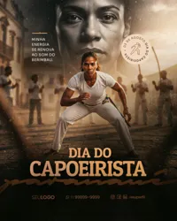 Dia do Capoeirista 03 de Agosto Social Media PSD Editável