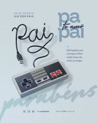 Feliz Dia Dos Pais Social Media PSD Editavel