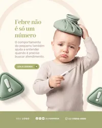 Social Media Clínica Pediatria Social Media PSD Editável