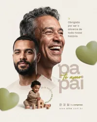 Feliz Dia Dos Pais Social Media PSD Editavel