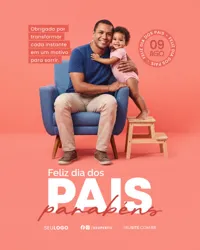Dia Dos Pais Social Media PSD Editavel