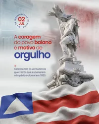 Dia da Independência da Bahia 02 de Julho Social Media PSD Editável