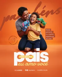 Dia Dos Pais Social Media PSD Editavel