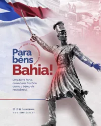 Dia da Independência da Bahia 02 de Julho Social Media PSD Editável
