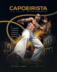 Dia do Capoeirista 03 de Agosto Social Media PSD Editável