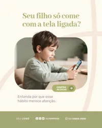 Social Media Clínica Pediatria Social Media PSD Editável