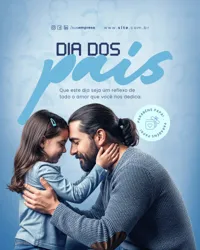 Feliz Dia Dos Pais Social Media PSD Editavel
