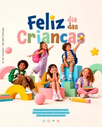 Feliz Dia Das Crianças 12 De Outubro Feed Social Media Psd Editável