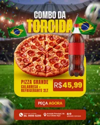 Social Media Pizzaria PSD Editável