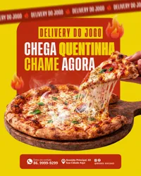 Social Media Pizzaria PSD Editável