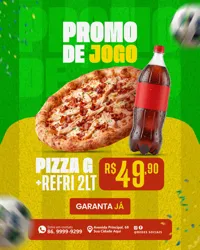Social Media Pizzaria PSD Editável