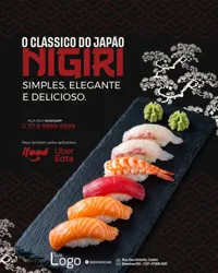 Sushi Comida Japonesa Social Media Psd Editável