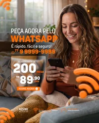 Social Media Provedor de Internet Feed PSD Editável