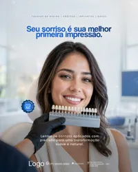 Clínica Odontológica Cuidar É Prevenir Social Media PSD Editável