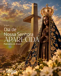 Dia De Nossa Senhora Aparecida 12 De Outubro Social Media Psd Editável