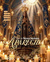 Dia de Nossa Senhora Aparecida 12 de Outubro Social Media PSD Editável
