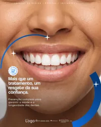 Clínica Odontológica Cuidar É Prevenir Social Media PSD Editável
