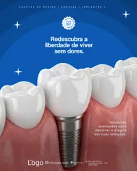 Clínica Odontológica Cuidar É Prevenir Social Media PSD Editável