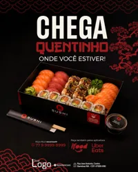 Sushi Comida Japonesa Social Media Psd Editável