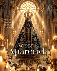 Dia de Nossa Senhora Aparecida 12 de Outubro Social Media PSD Editável