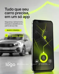 Social Media Proteção Veicular PSD Editável