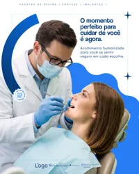 Clínica Odontológica Cuidar É Prevenir Social Media PSD Editável