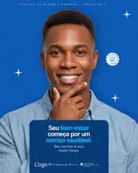 Clínica Odontológica Cuidar É Prevenir Social Media PSD Editável