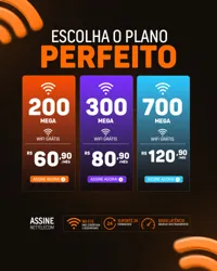 Social Media Provedor de Internet Feed PSD Editável