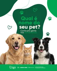 Social Media Pet Shop PSD Editável