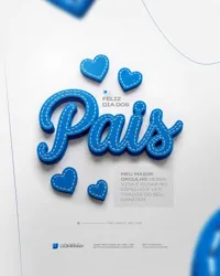 Feliz Dia dos Pais Social Media PSD Editável