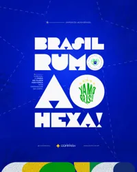 Copa do Mundo Futebol Rumo ao Hexa Brasil PSD Editável